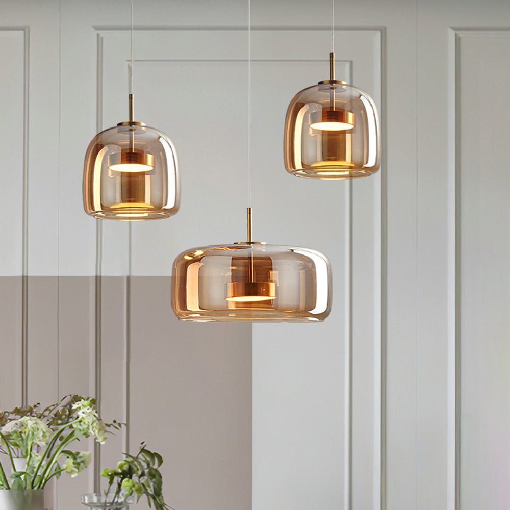 Hailie LED – Retro Amber Ceiling Lamp for Atmospheric Lighting