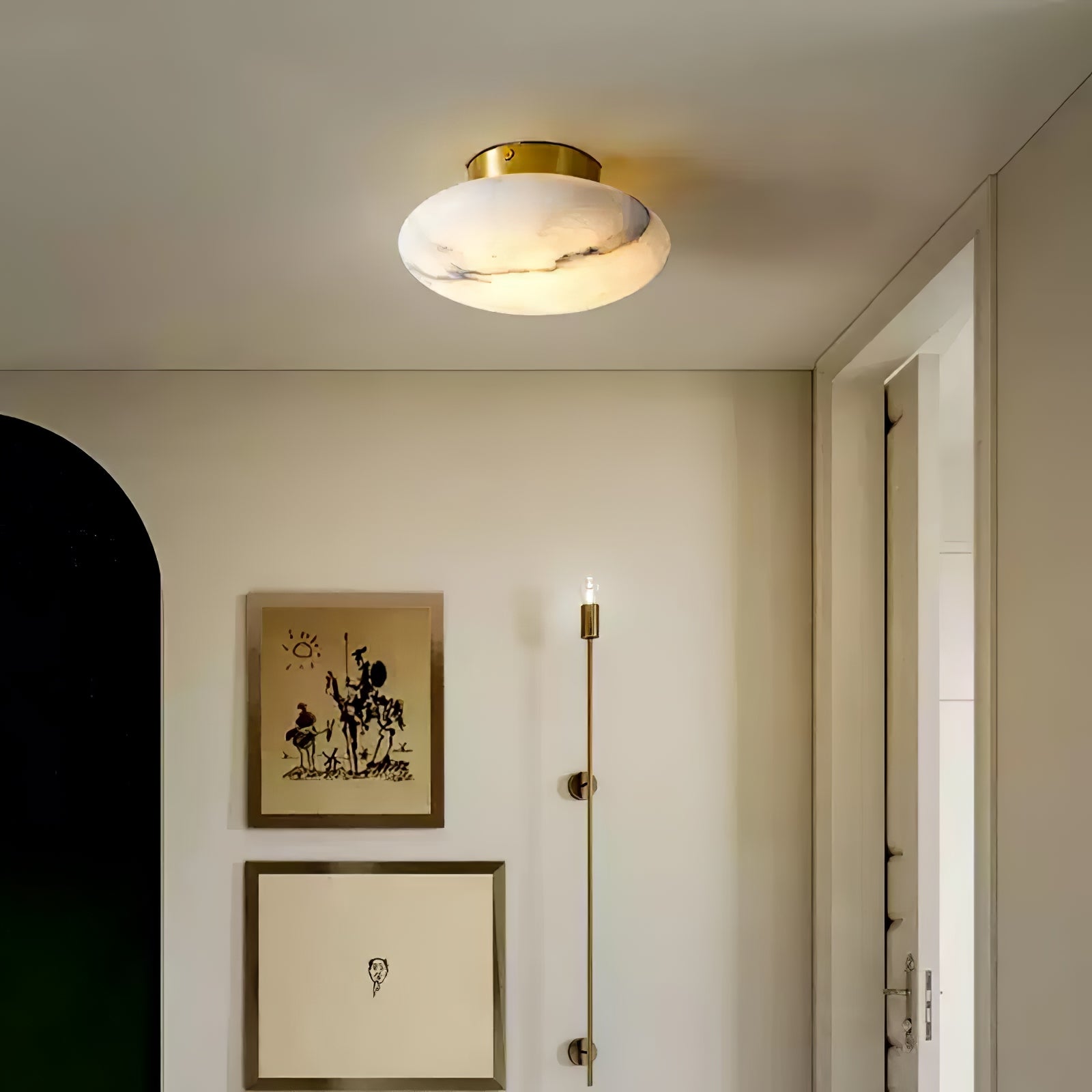 LumièreWand Lamp - Luxurious Minimalist Alabaster Wall Light