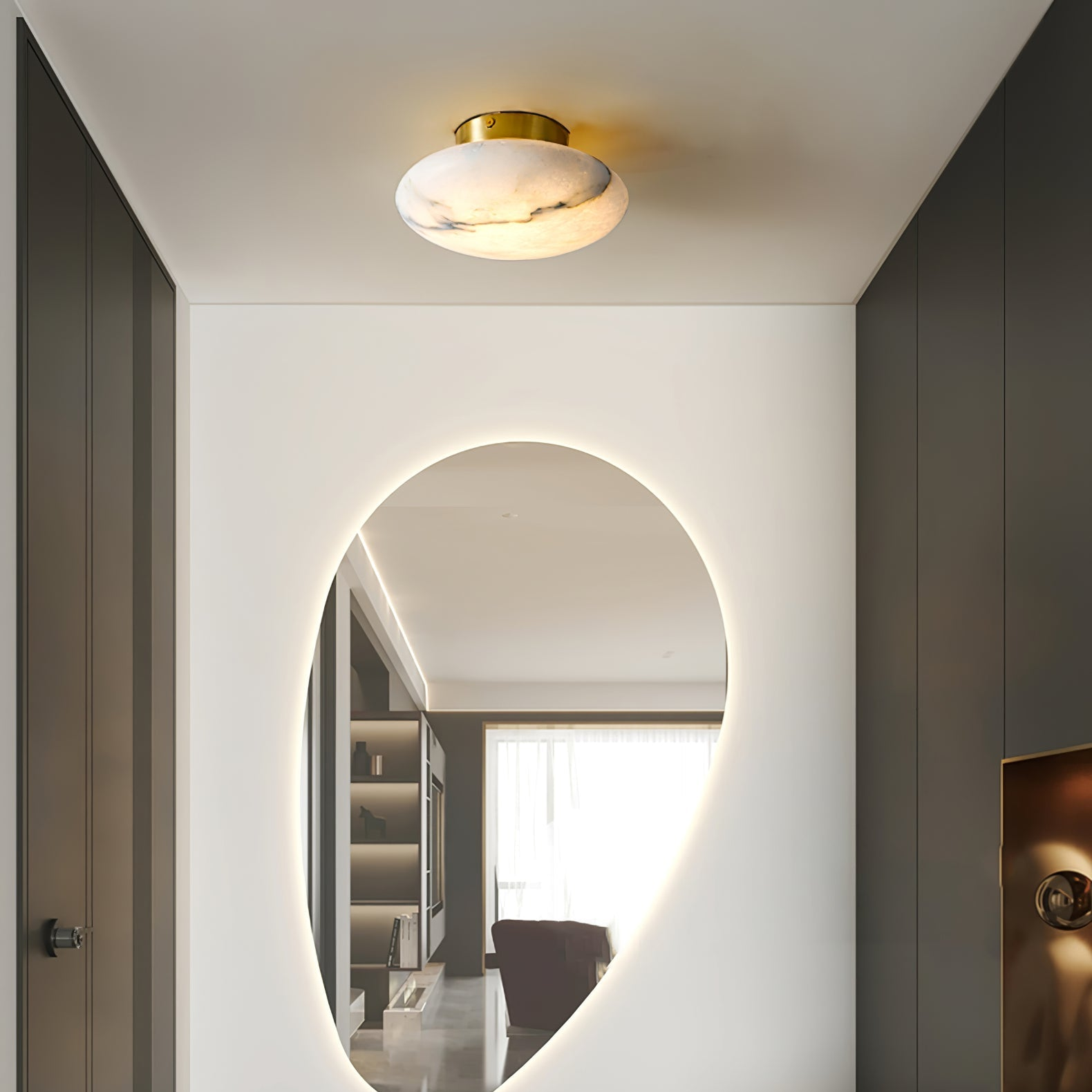LumièreWand Lamp - Luxurious Minimalist Alabaster Wall Light