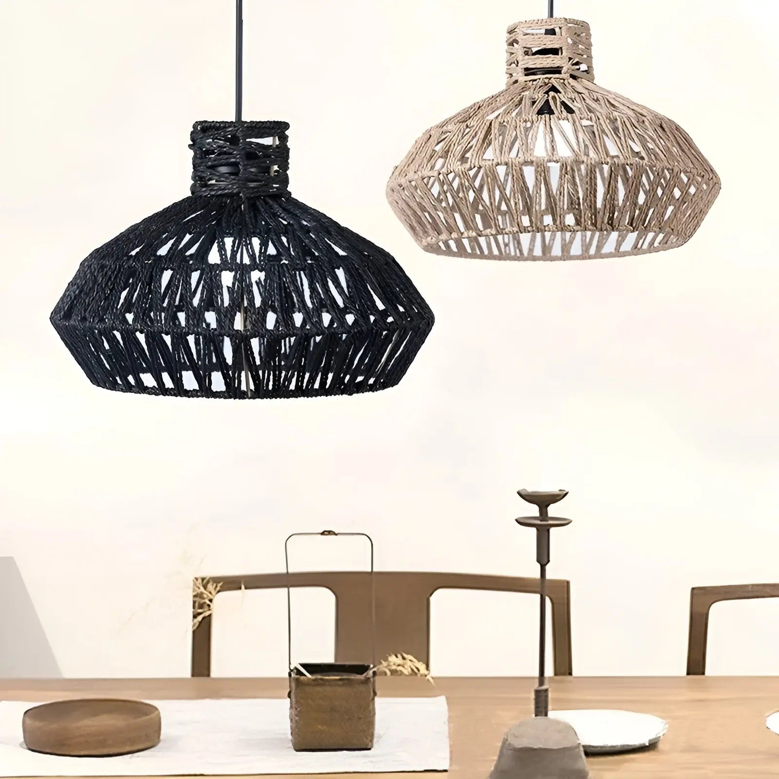Elegant Vintage Rattan Pendant Lamp – Timeless Luxury for Every Room