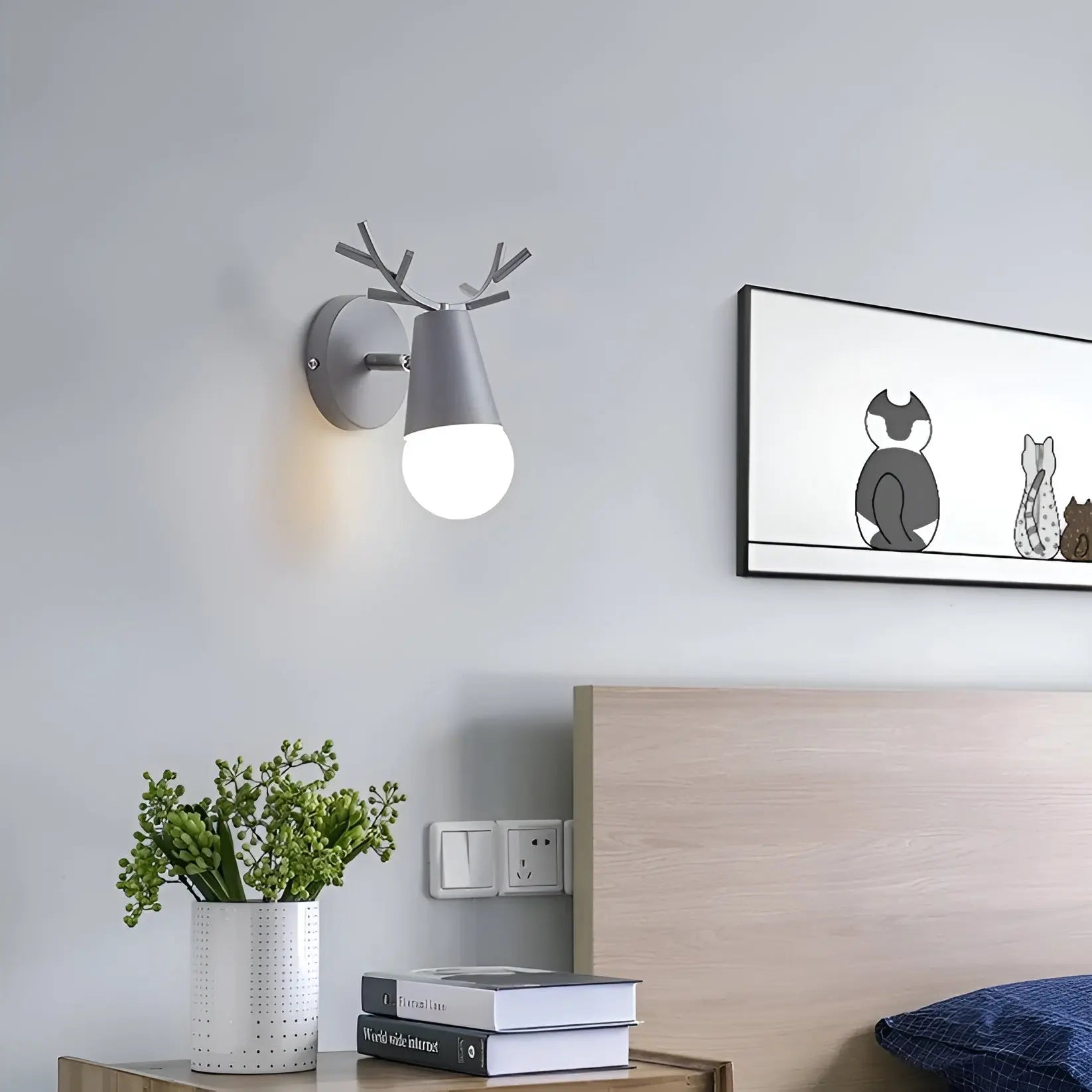Nordic Glow Gewei LED Wall Lamp – Elegant and Energy-efficient Design
