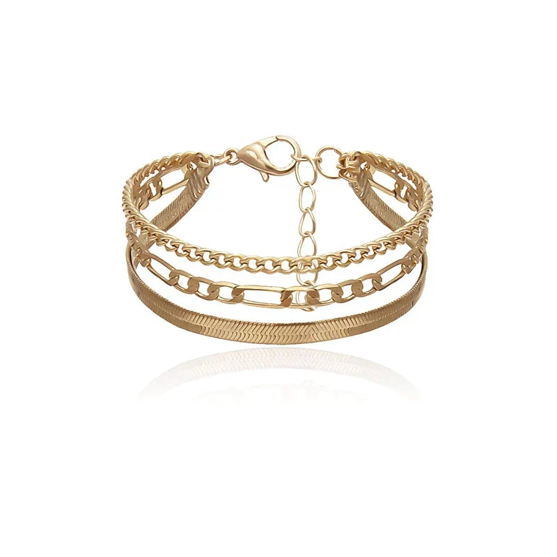 Fascinating bracelet trio | Delicate 3-piece set