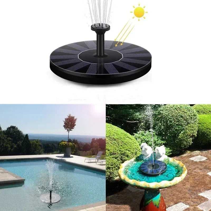 Flowbee – Elegant solar fountain for garden music birds