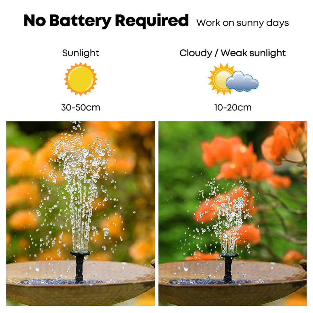 Flowbee – Elegant solar fountain for garden music birds