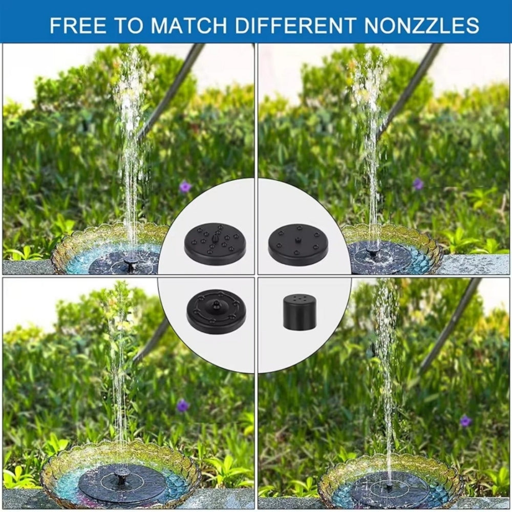 Flowbee – Elegant solar fountain for garden music birds