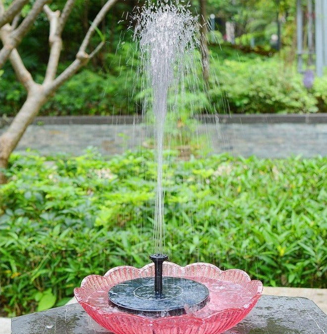 Flowbee – Elegant solar fountain for garden music birds