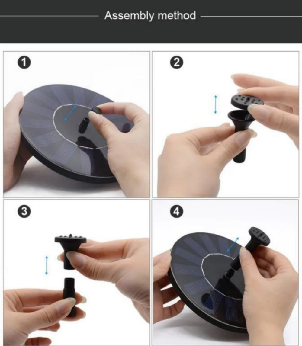 Flowbee – Elegant solar fountain for garden music birds