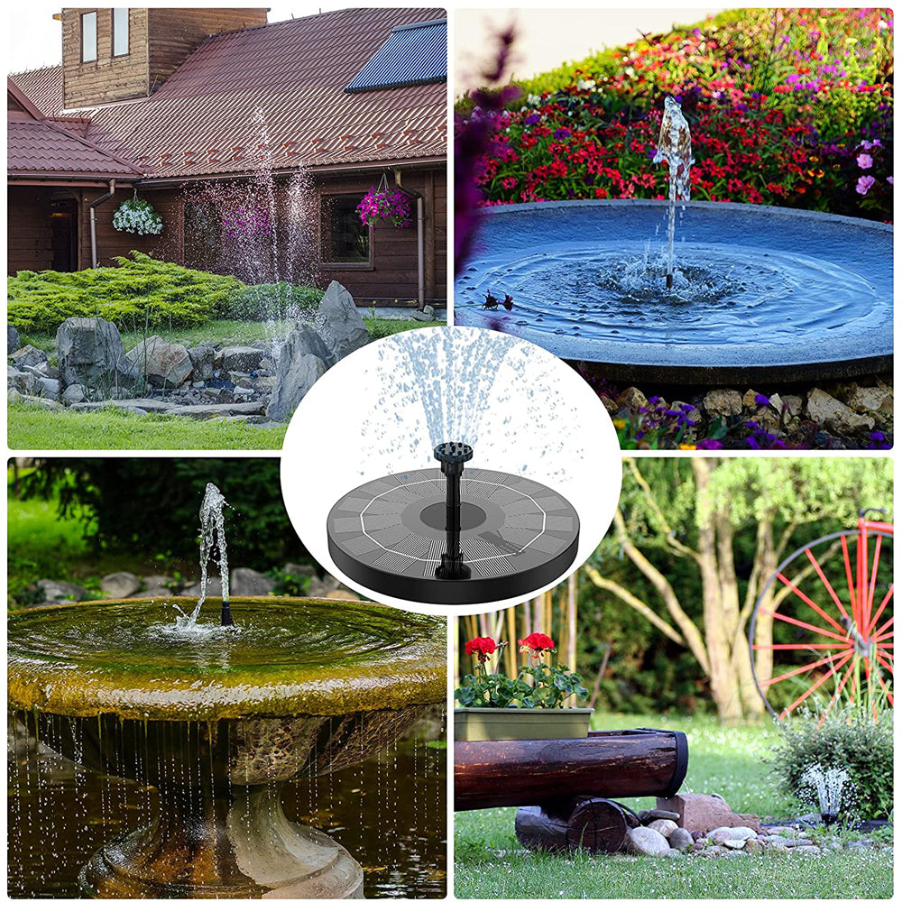 Flowbee – Elegant solar fountain for garden music birds