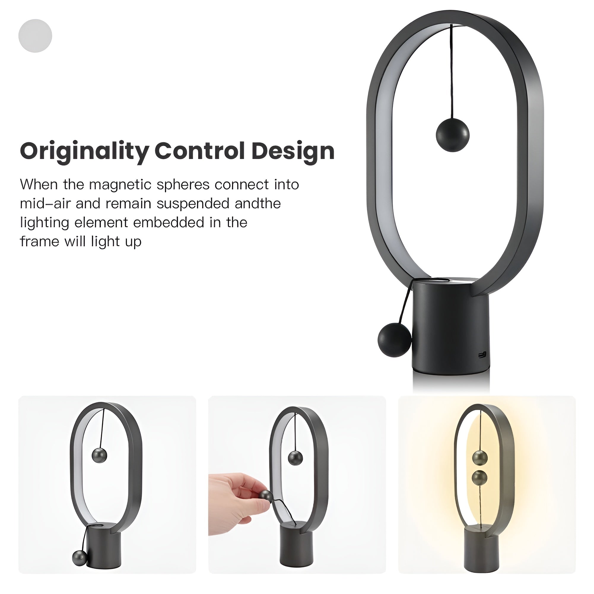 Elegant LED BalanceGlow Lamp – Finely Tuned Atmosphere & USB Charging