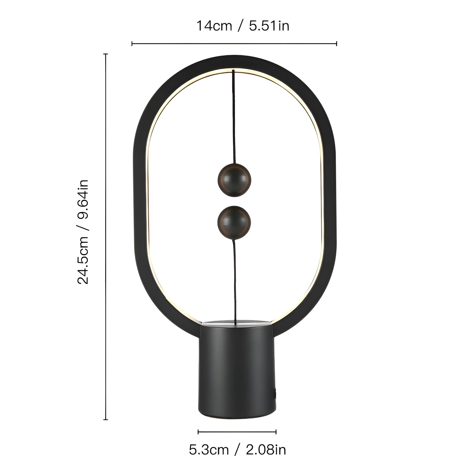 Elegant LED BalanceGlow Lamp – Finely Tuned Atmosphere & USB Charging