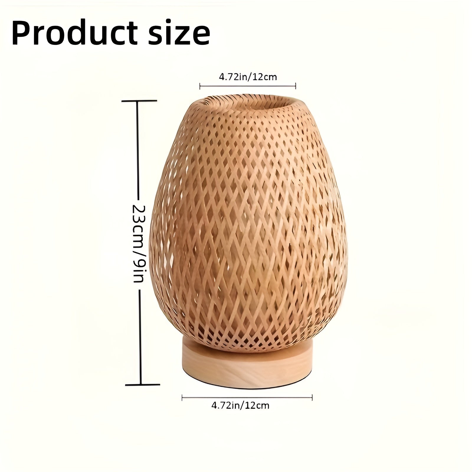 Stylish Bamboo Table Lamp with USB Power Supply – Sustainable and Energy-Saving Design