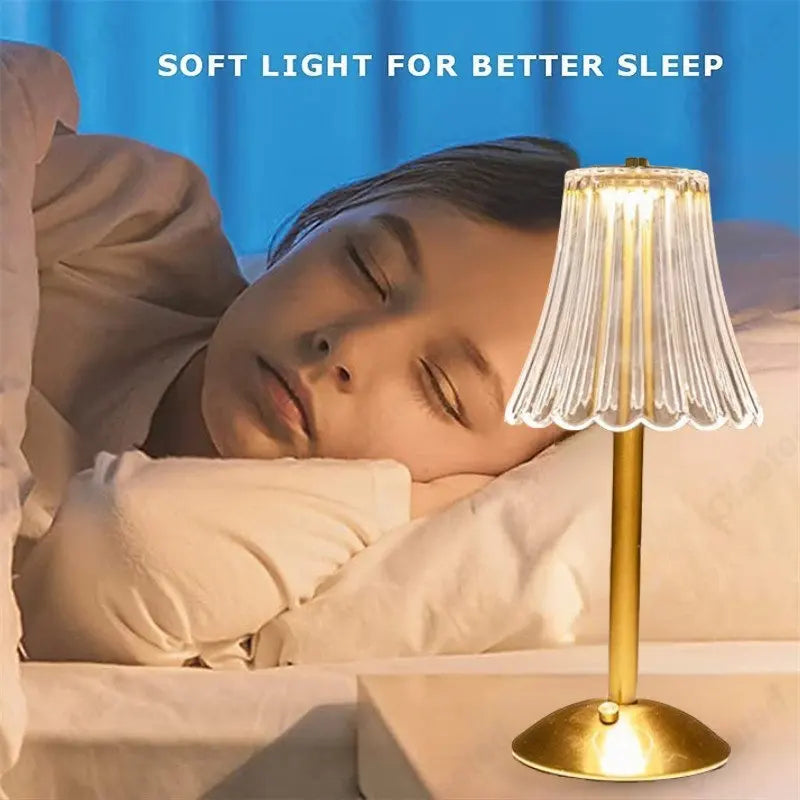 Cristalglow - Chic Trådlampa med Elegant Kristalldekoration