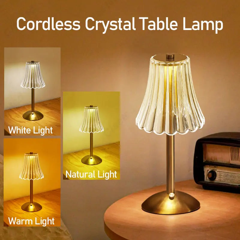Cristalglow - Chic Trådlampa med Elegant Kristalldekoration