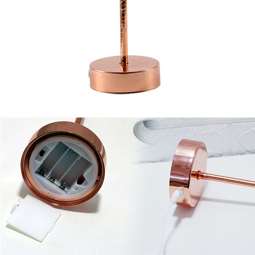 OstrichGlow Night Light - Unique Spherical Lamp with Pink Base