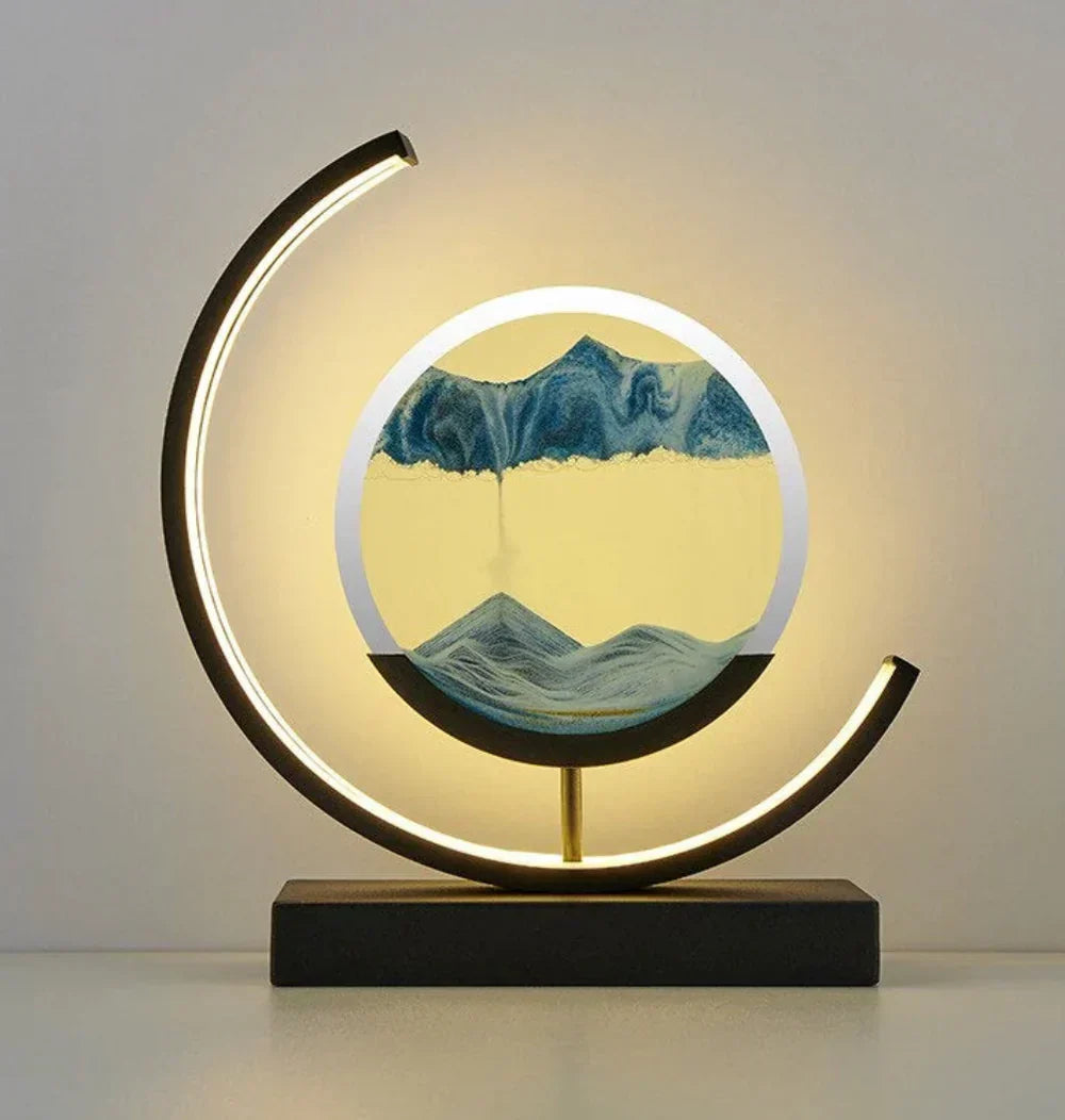 Serenova - Elegant Sand Landscape Table Lamp