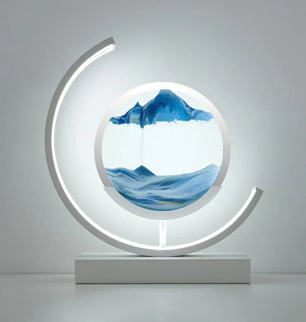 Serenova - Elegant Sand Landscape Table Lamp