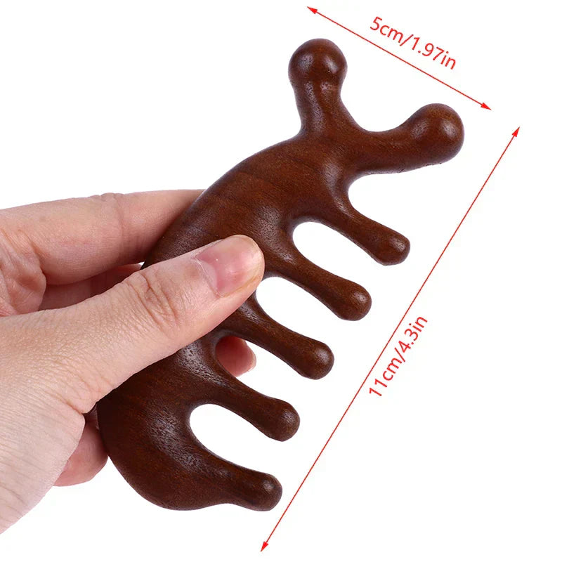 CalmComb - Lyxig Massagekam i Sandelträ