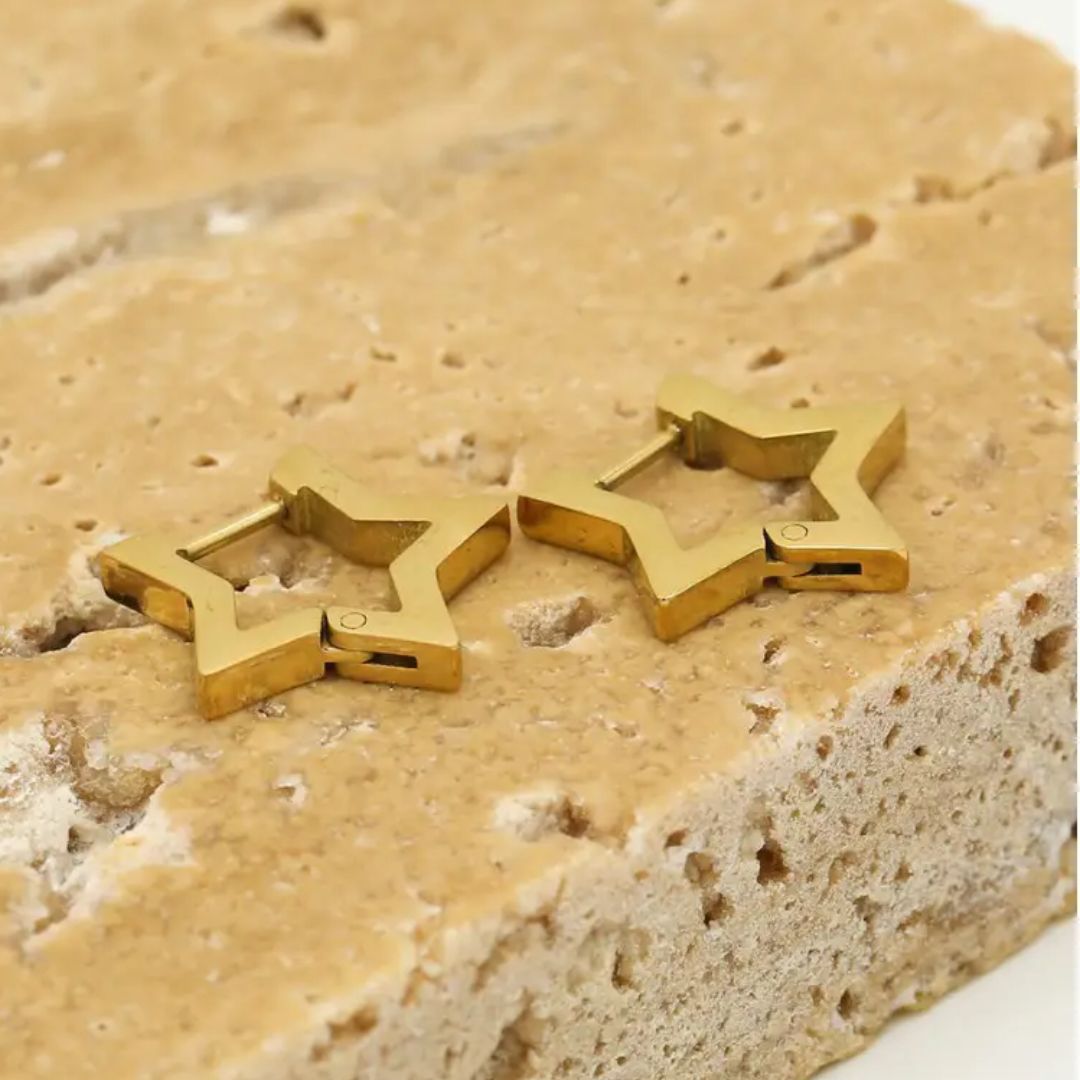 GoldenStar Earrings - Elegant & Hypoallergenic Earrings
