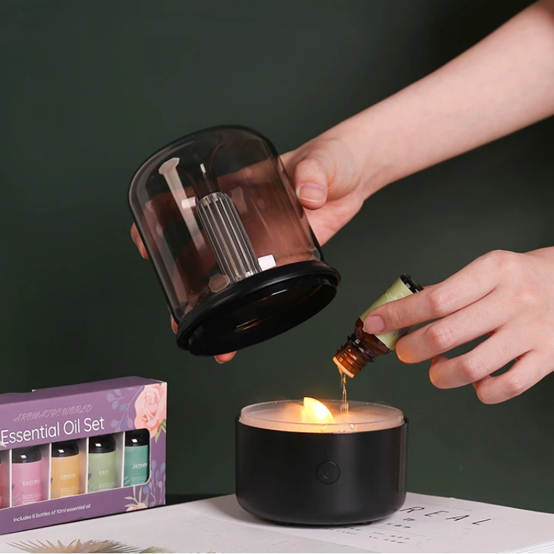 AromaGlow – Elegant Diffuser Lamp with Warm Light