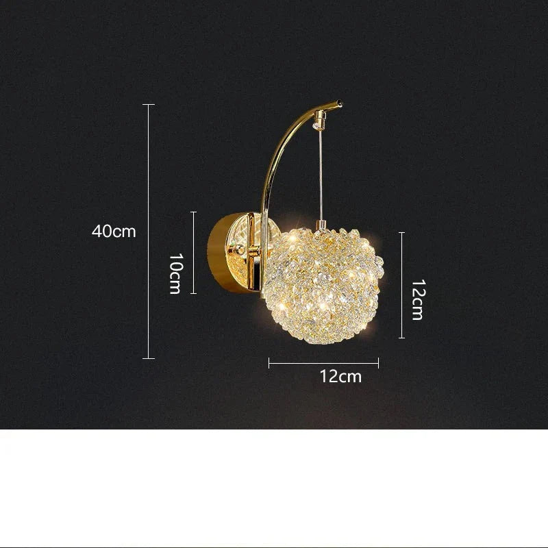 Luxe Crystal Wall Lamp - Refined Lighting for Your Interior