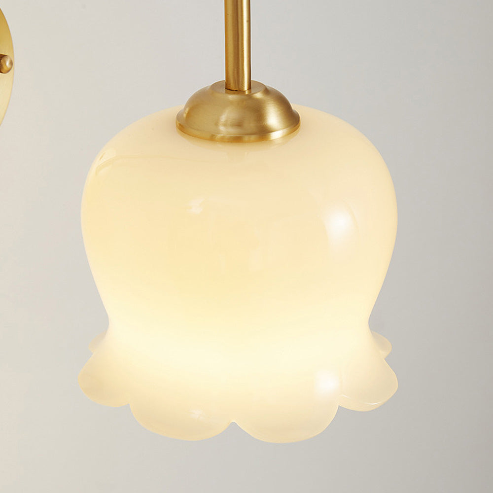 FrenchBloom – Elegant Blom Vägglampa av Glas