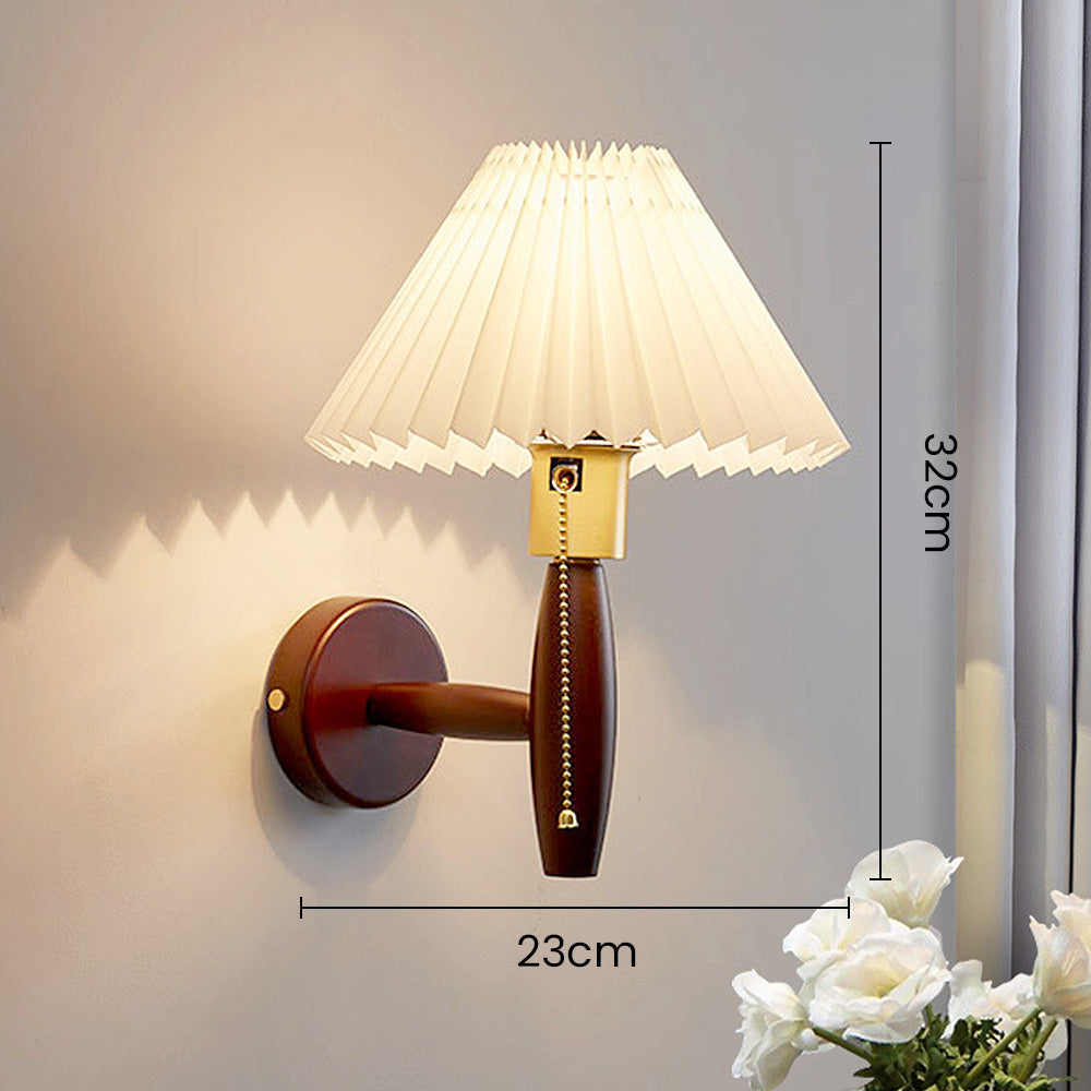 TimberGlow – Classic Wall Lamp in Walnut Wood