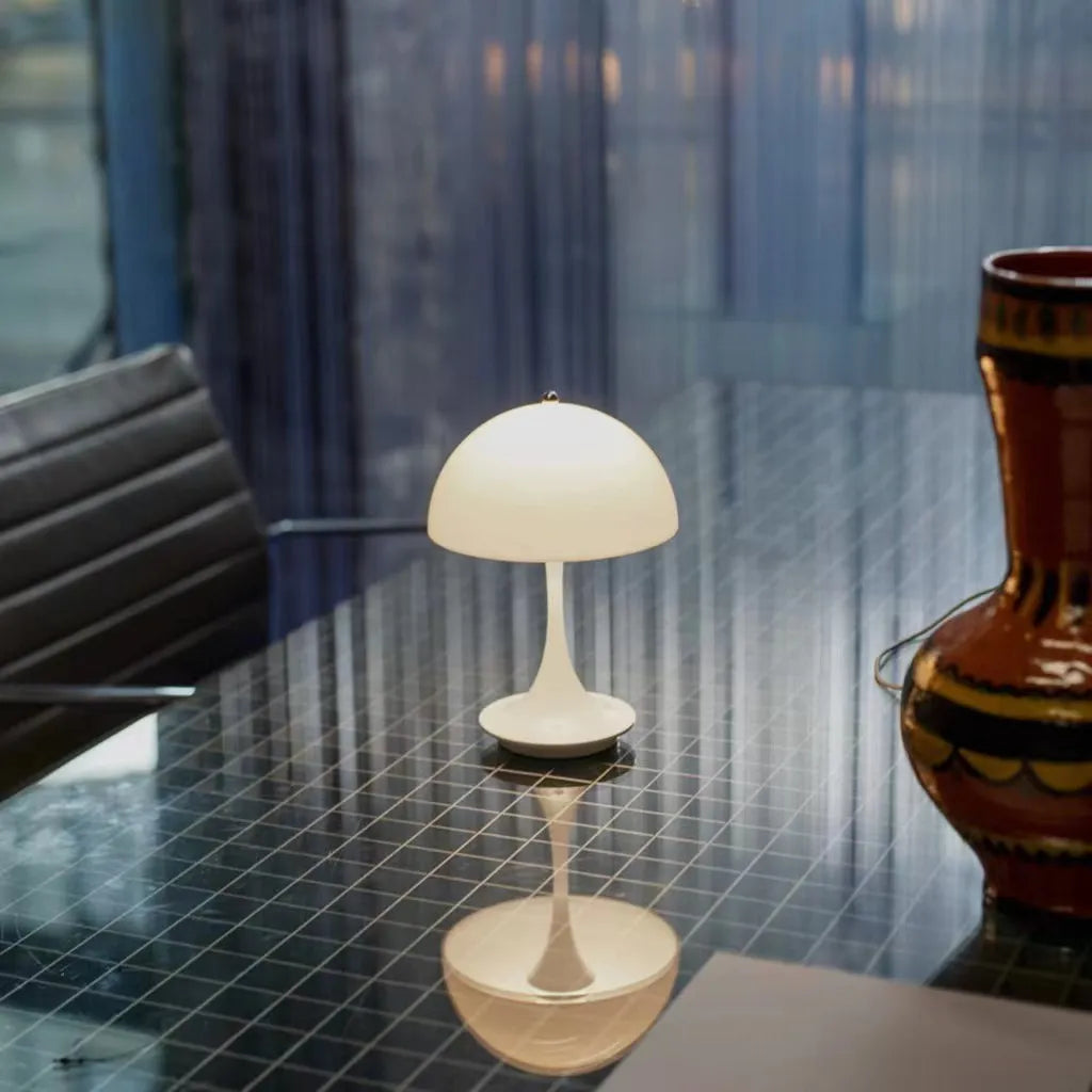 ShroomLite - Mushroom-Shaped Modern LED Table Lamp