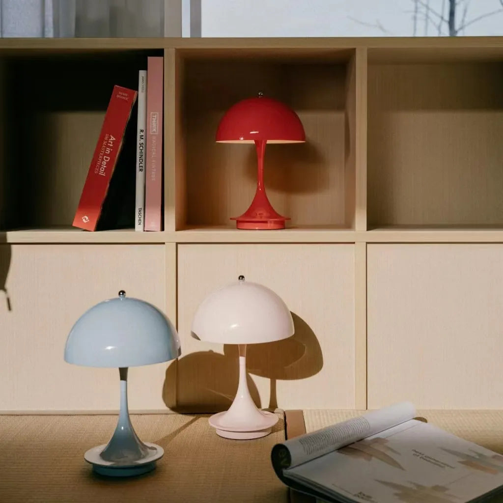ShroomLite - Mushroom-Shaped Modern LED Table Lamp