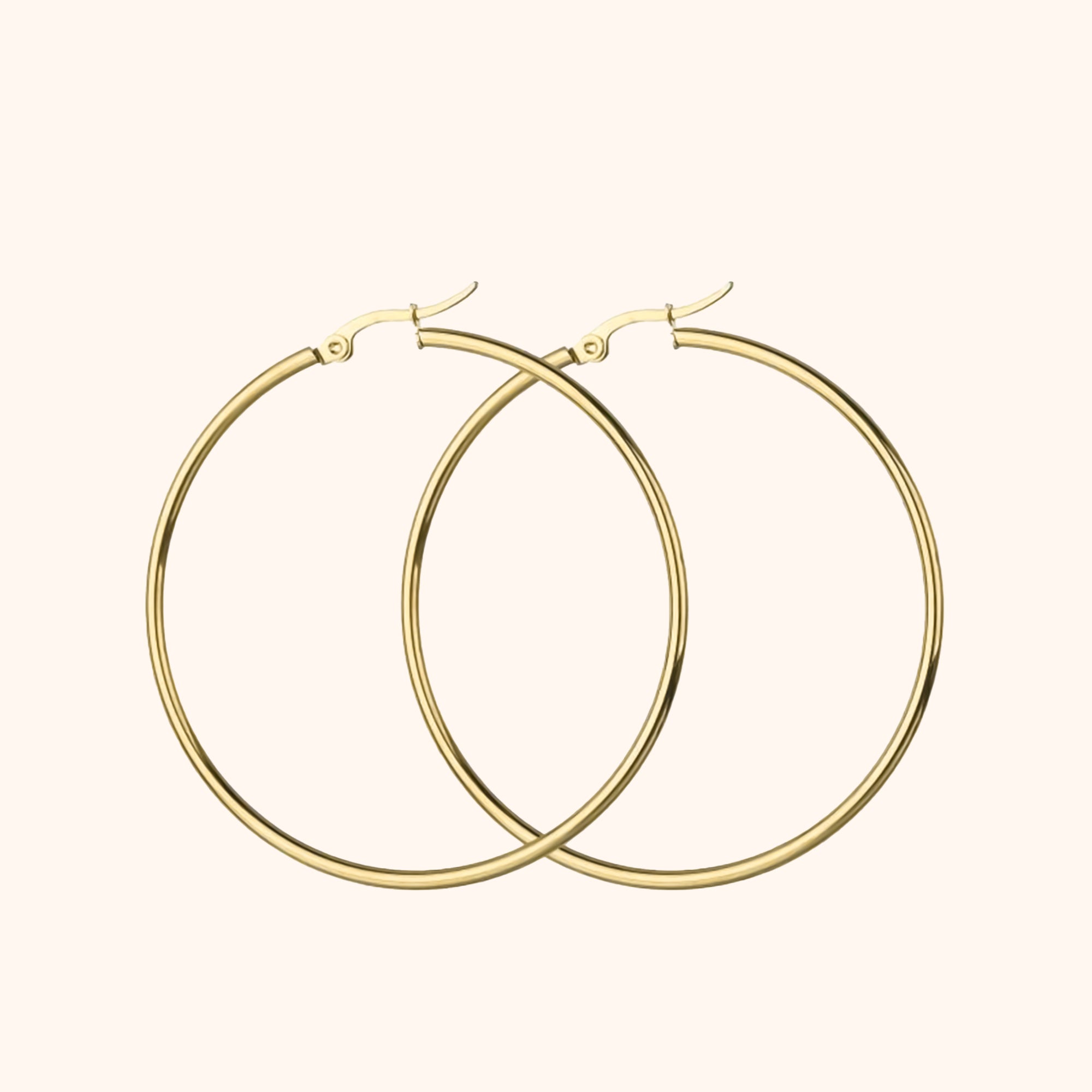 Elegant Celeste Large Hoop Earrings