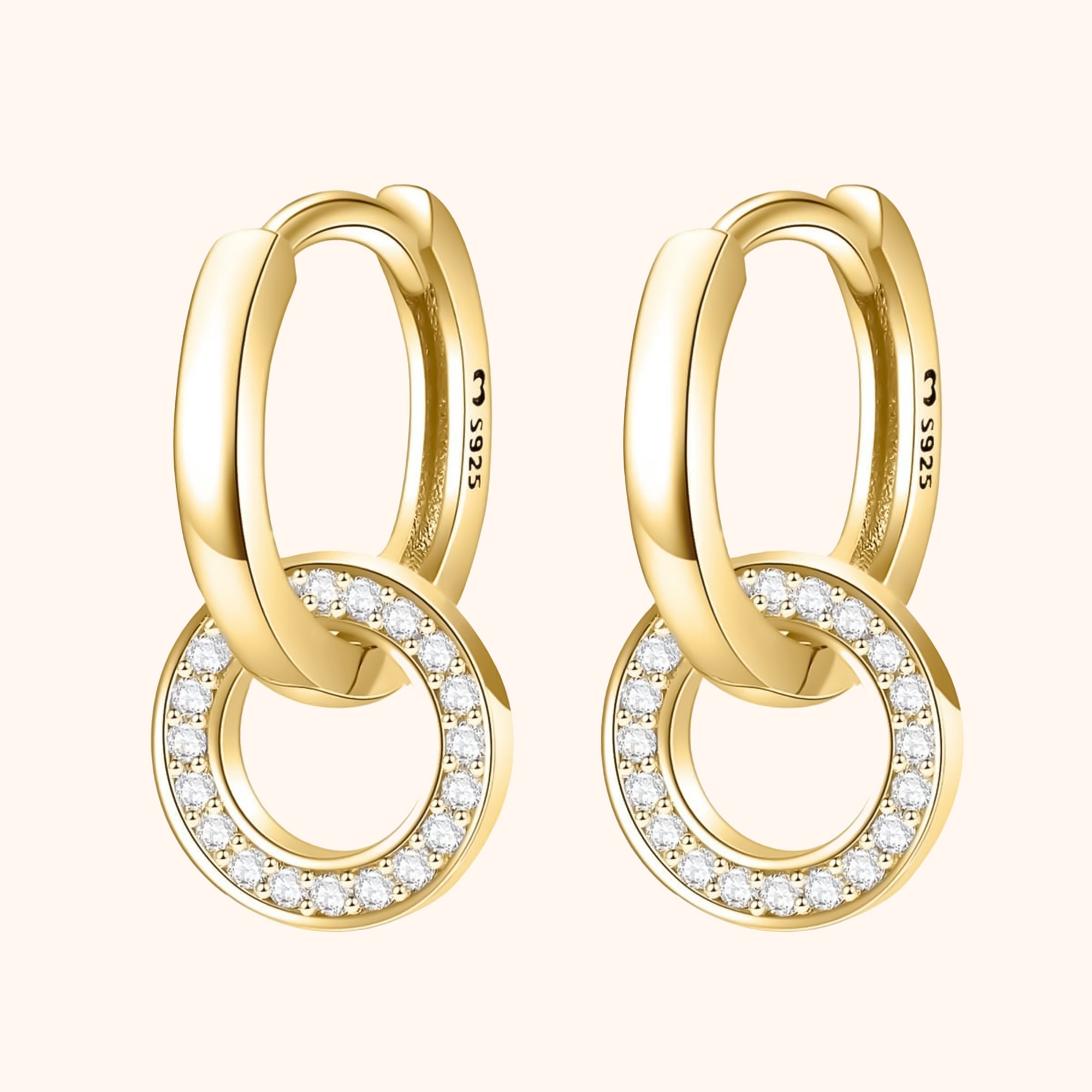 Elegant Linked Creole Earrings - Nerida