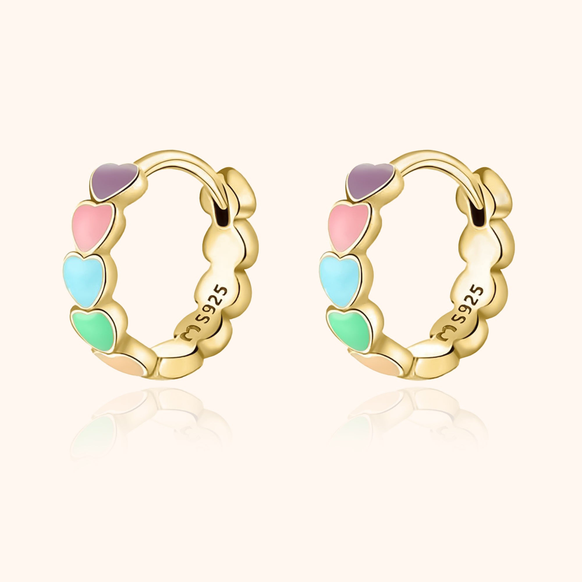 Celestina's enchanting rainbow earrings
