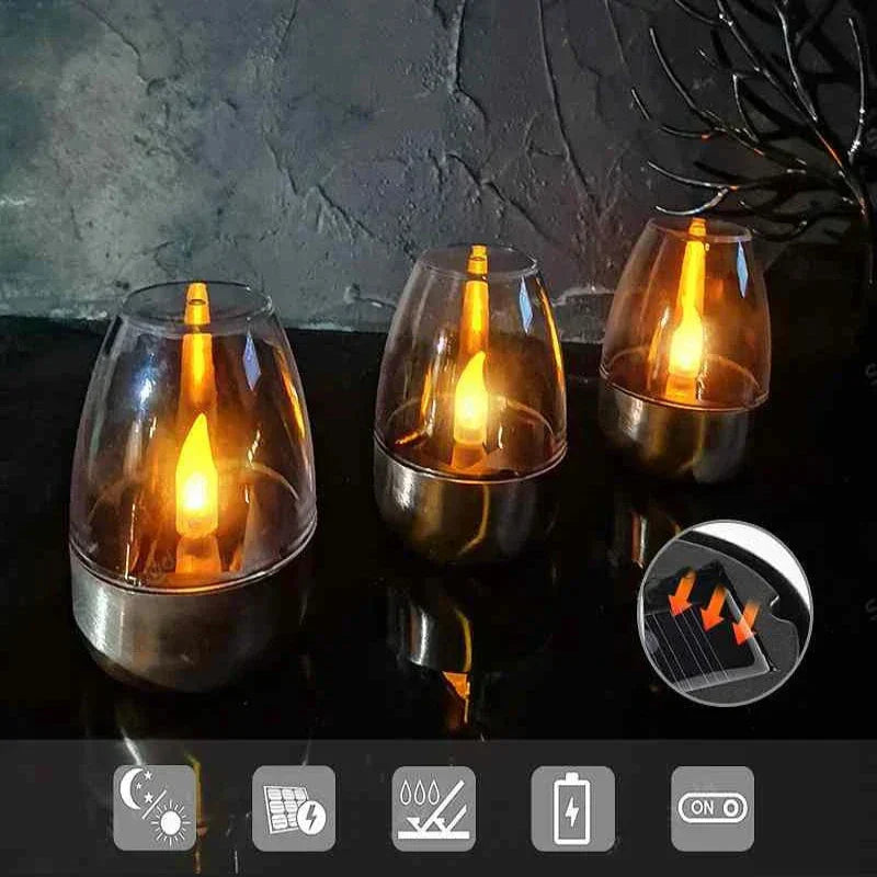 CandelaSoleil – Elegant Solar Lantern for Garden and Terrace