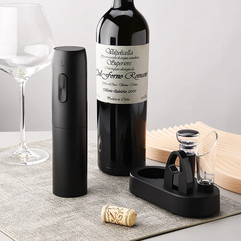 VinoEase - Stylish Electric Wine Cooler with Charging Function