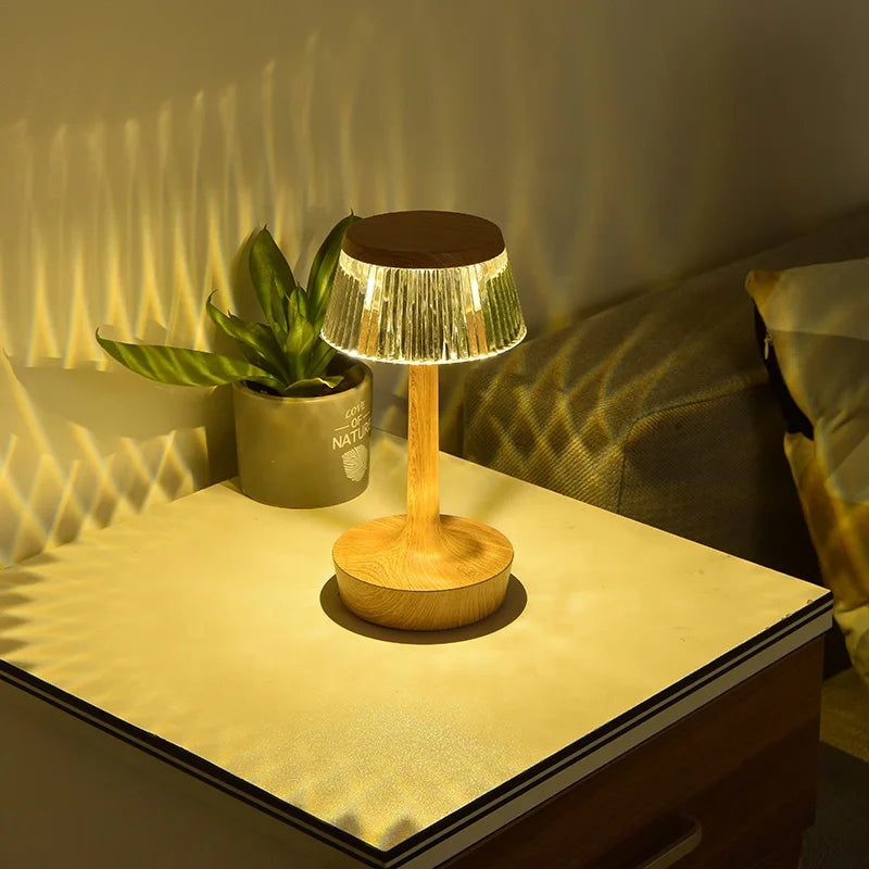 Crystal Pendant - Laddningsbar Trådlös Bordslampa