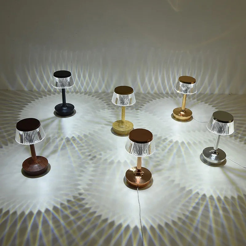 Crystal Pendant - Laddningsbar Trådlös Bordslampa