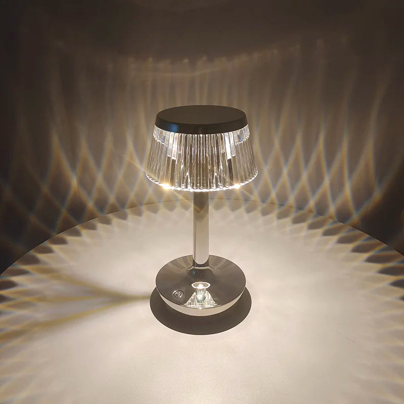 Crystal Pendant - Laddningsbar Trådlös Bordslampa