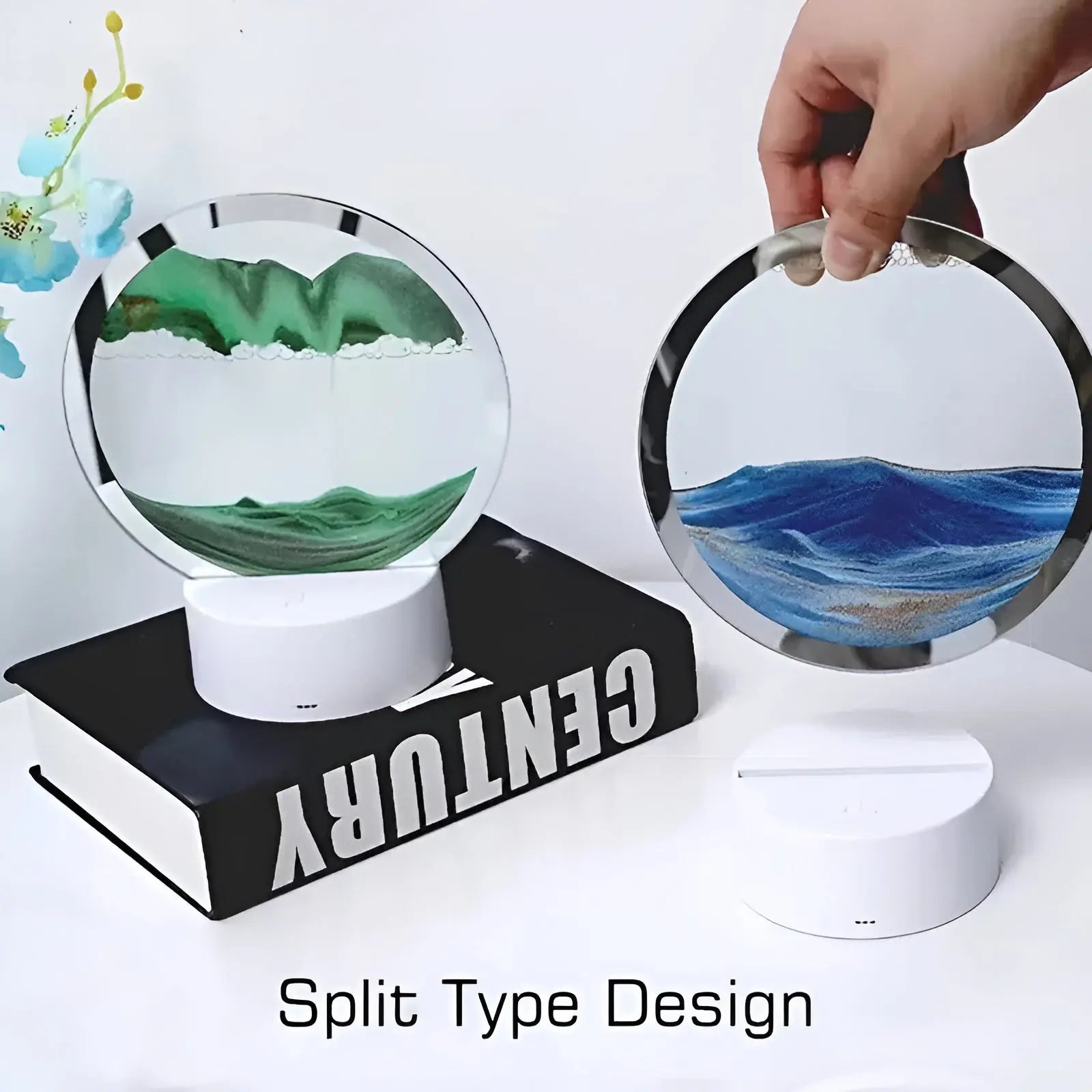 Captivating Quicksand Art Lamp – Magical Animated Lighting for Every Interior