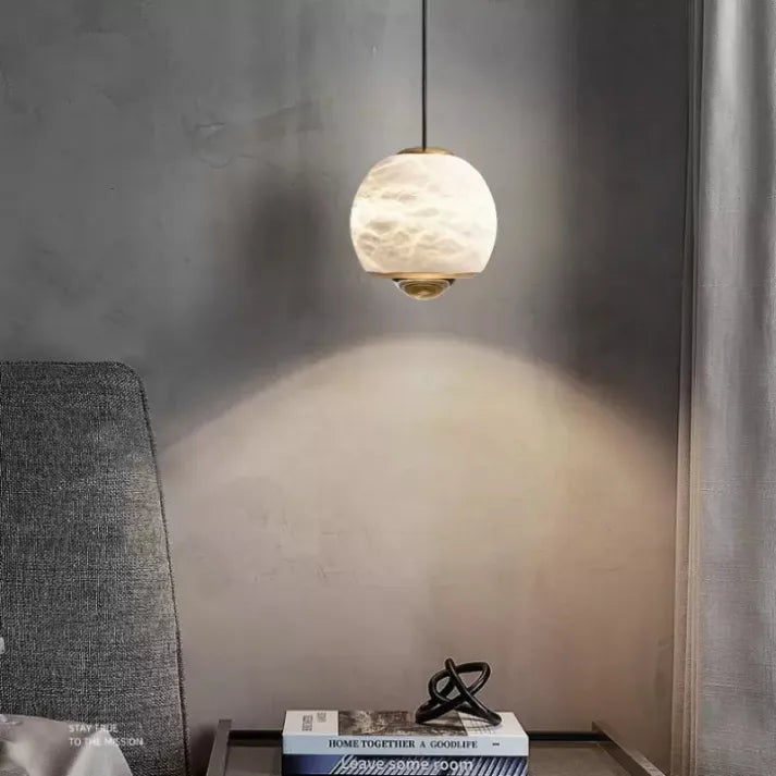 LumiereNordique Elegance Ceiling Lamp - Scandinavian Marble Pendant Lamp