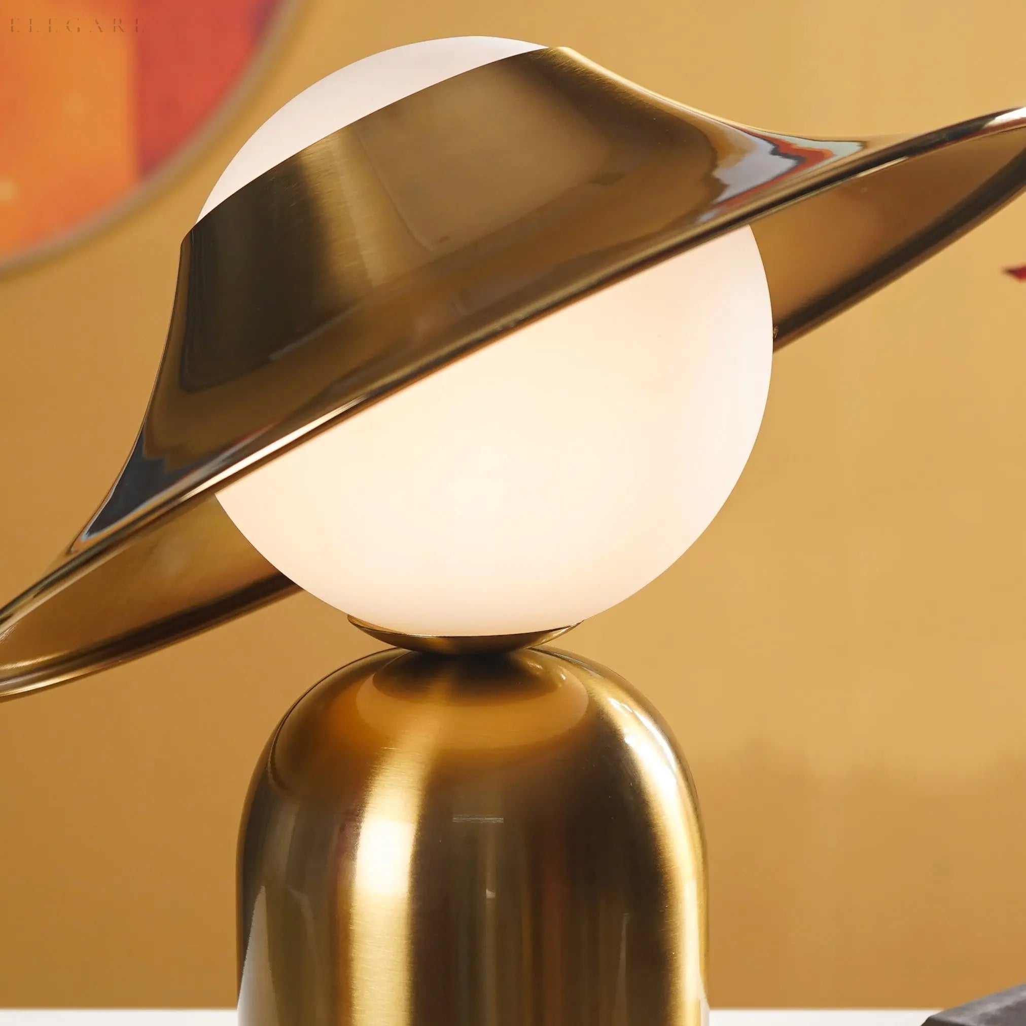 Elegant Gold Table Lamp With LED - Scandinavian Design For Atmospheric Interiors