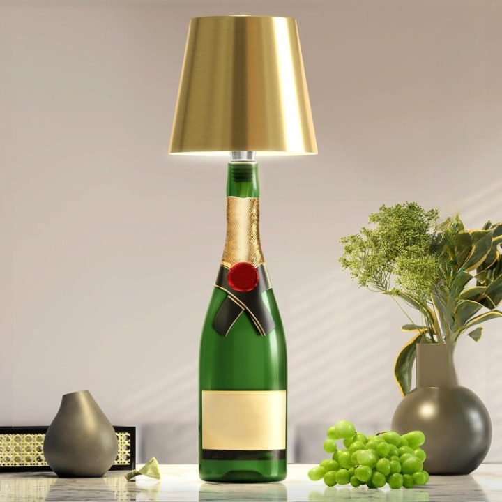 Elegant lighting bottle with touch control and USB charging