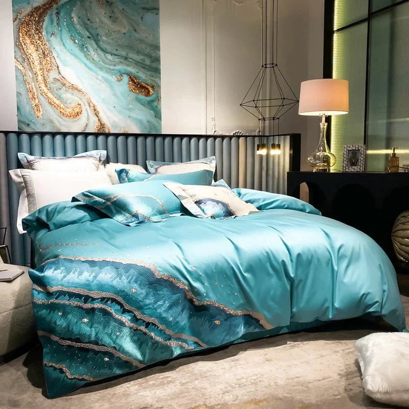Imaginative Waters – Luxurious Egyptian Cotton Bed Linen Set
