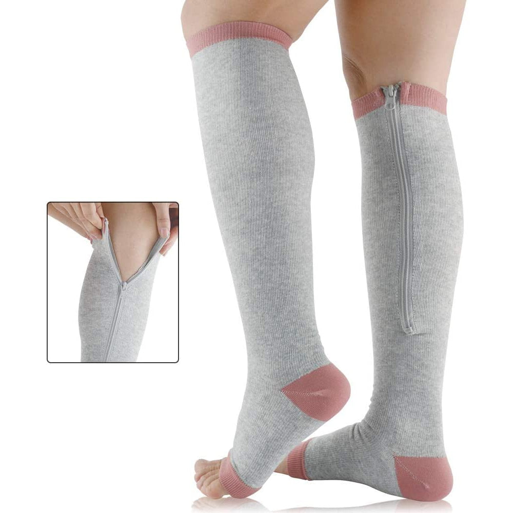 SupportEase - Support Socks with Zipper for Comfort