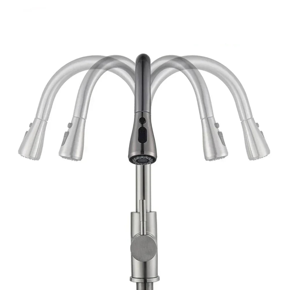 FlexiStream – Innovative Smart Faucet for Kitchen Convenience