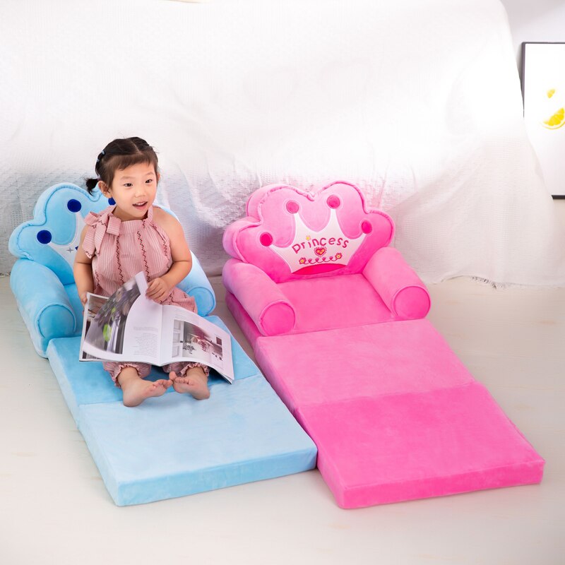 ComfyFold – Luxurious Folding Children's Sofa with Velvet for Kids