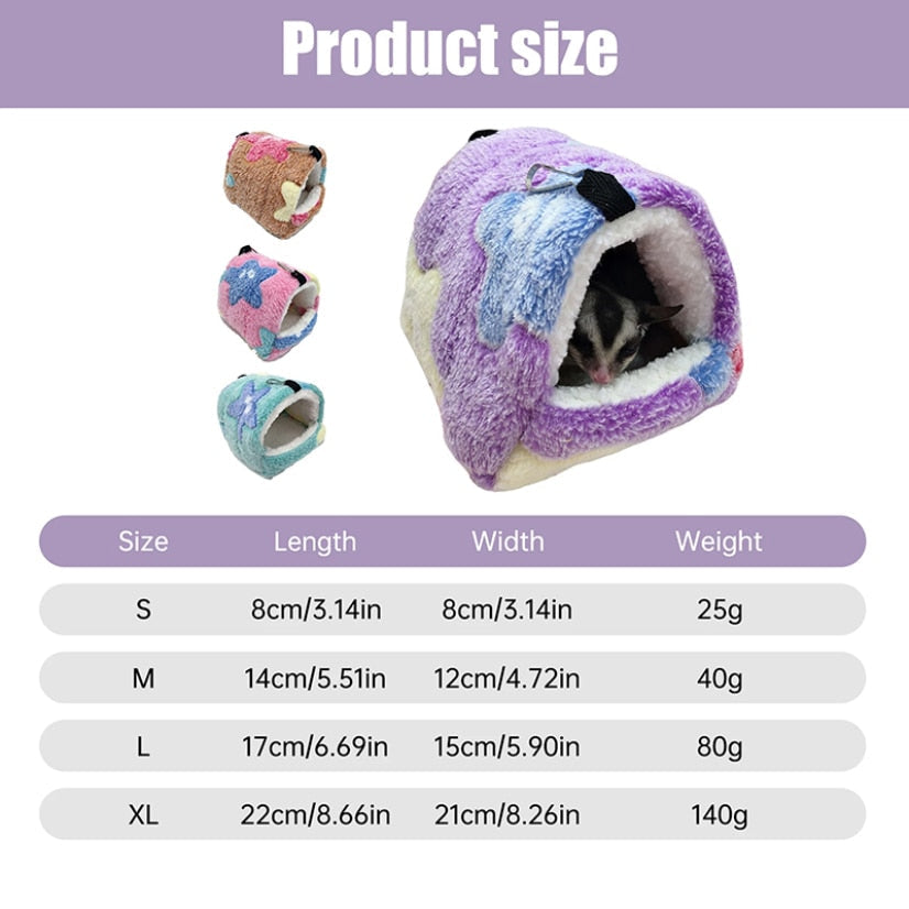 HarryHamster - Soft Hamster House with Hammock