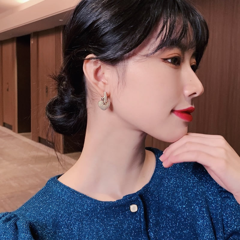 Elegant Gold Pearl Earrings for Women - Anne