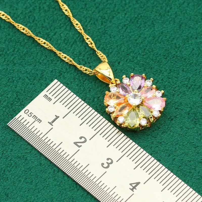 Luminous Dawn Set - Elegant Aurora Inspired Jewelry
