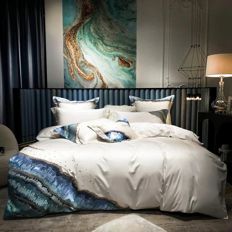 Imaginative Waters – Luxurious Egyptian Cotton Bed Linen Set