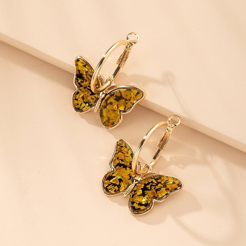 Elegant Butterfly Earrings - Elara