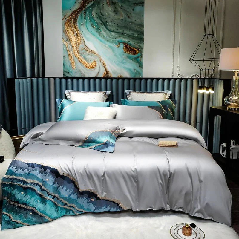 Imaginative Waters – Luxurious Egyptian Cotton Bed Linen Set